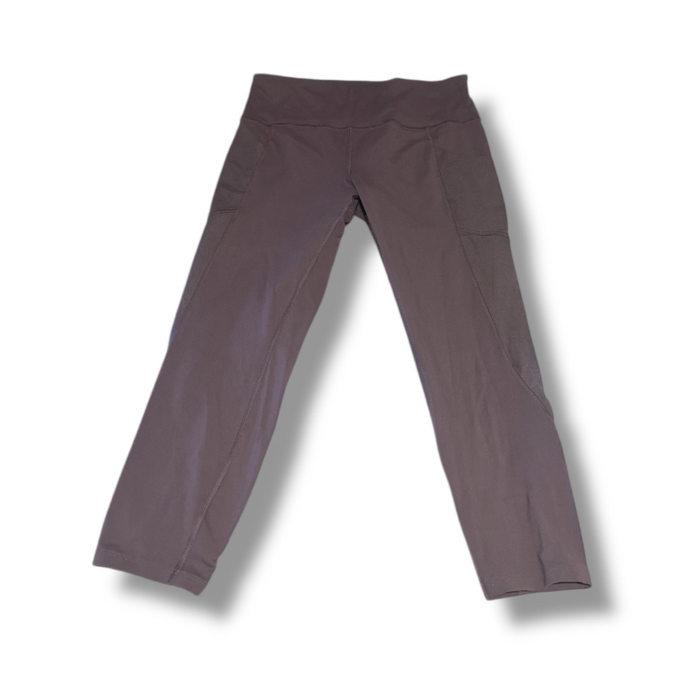 3 FOR $20 FOREVER 21 Purple Active Mid-Rise Side Mesh Panel Skinny Leg Capris
